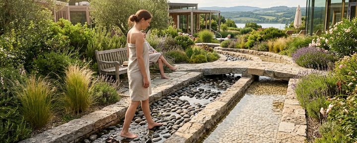 L'idroterapia incontra il paesaggio: l'evoluzione dei percorsi Kneipp tra ingegnerizzazione e biophilic design