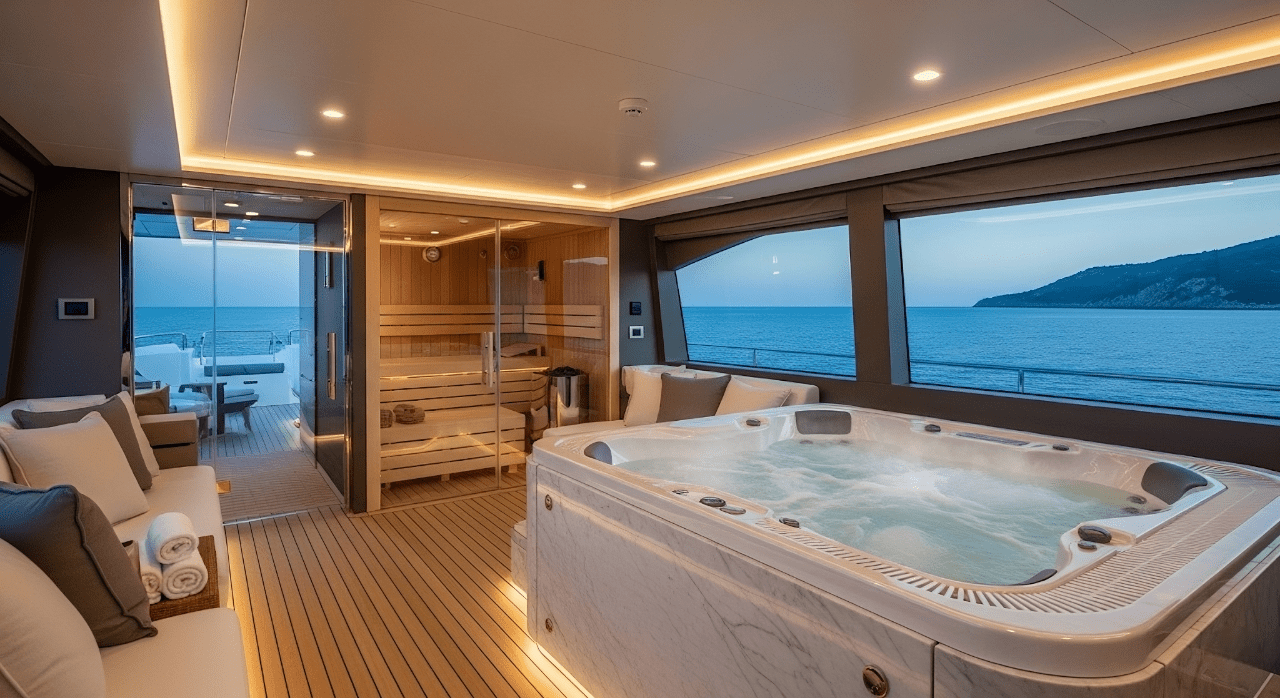 SPA on a boat